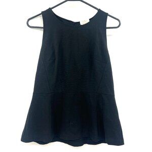Kate Spade New York Black Sleeveless Back Bow Cut Out Top Women's 10